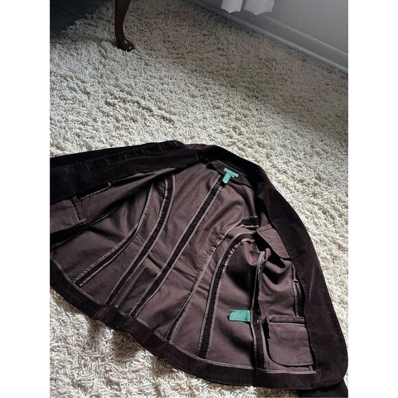 Vintage Ralph Lauren Brown Corduroy Military Style Jacket Large - Picture 13 of 13